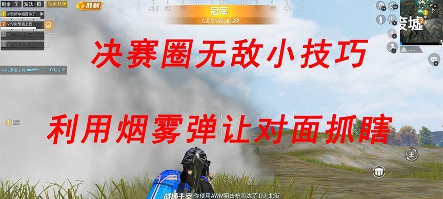 《绝地求生》新烟雾弹道具介绍（进攻和防御两不误）
