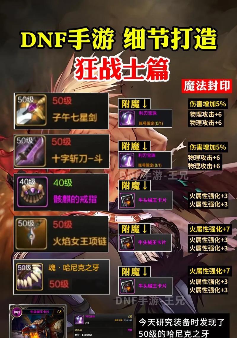 DNF嗜血装备搭配建议是什么？